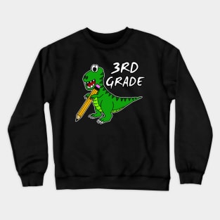 3rd Grade Dinosaur T-Rex Back To School 2022 Crewneck Sweatshirt